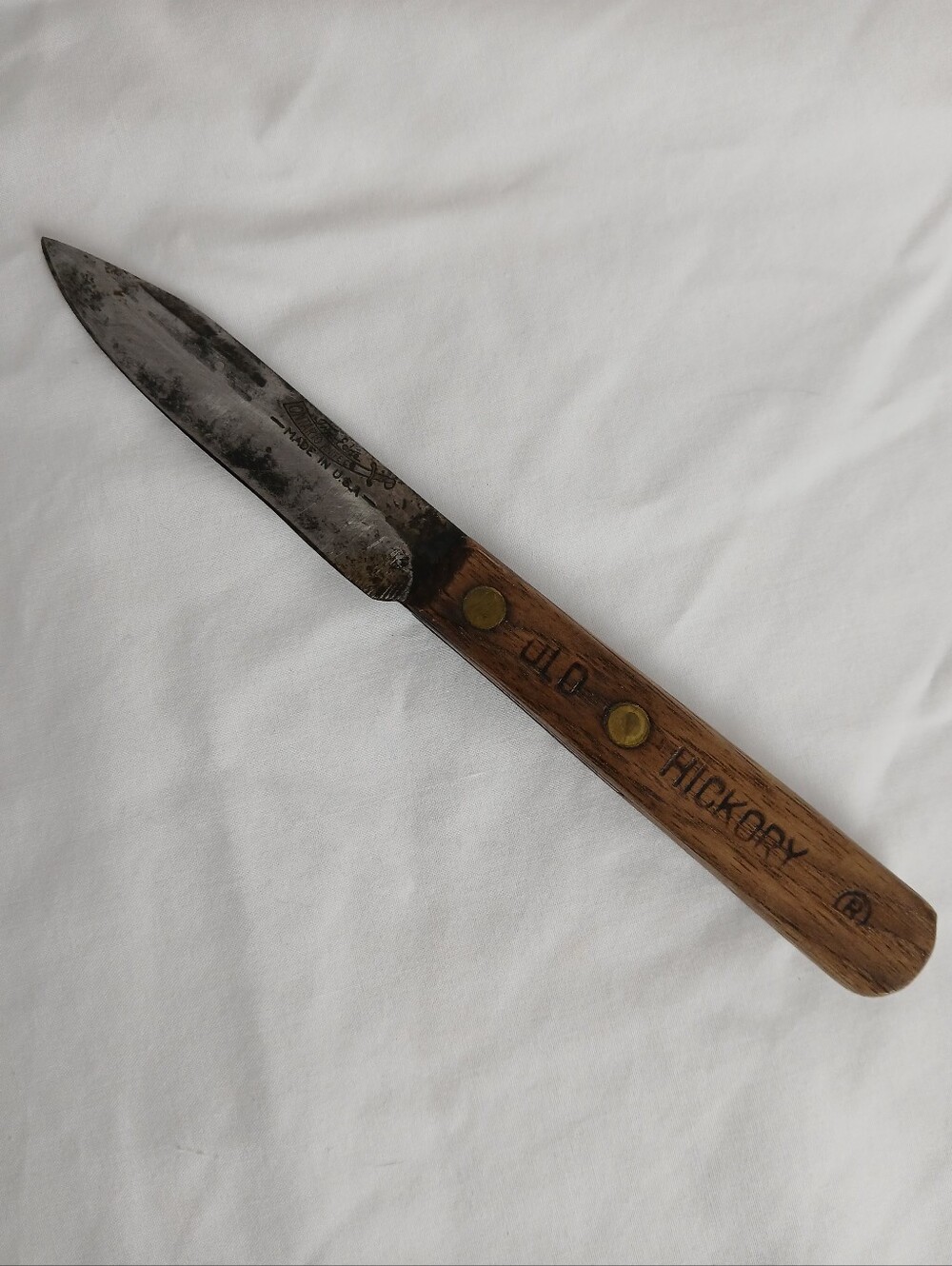 Vintage The Ontario Knife Co Old Hickory Tru-edge 3 inch Pairing Utility Knife